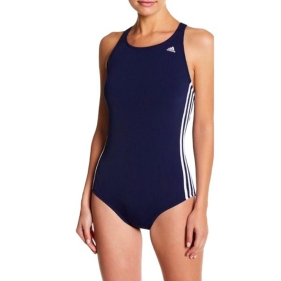 ADIDAS 3 STRIPE 1 PIECE SWIMSUIT
